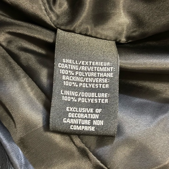 7 For All Mankind | Black PU Rhinestone Blazer (L) - Picture 9 of 10